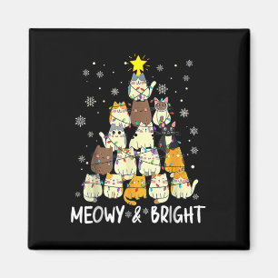 Meowy Catmas Weihnachtsbaum Xmas Girls Boys Fu Magnet