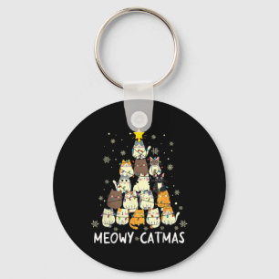 Meowy Catmas Weihnachtsbaum Xmas Girls Boys Fu Schlüsselanhänger