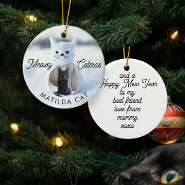 Meowy Catmas Weihnachtsfeiertag Ornament