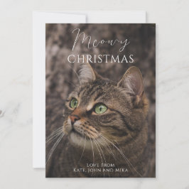 Meowy Christmas Cat Foto Feiertagskarte