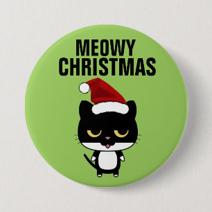 MEOWY CHRISTMAS CAT-Tasten Button