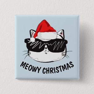 MEOWY CHRISTMAS CAT-Tasten Button