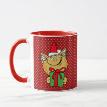 Meowy Christmas Chat 11 oz Classique Mug
