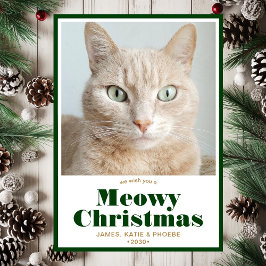 Meowy Christmas Foto Feiertagskarte