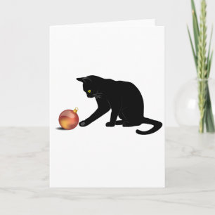 Meowy Christmas Funny Cat Karte