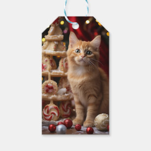 Meowy Christmas! Geschenkanhänger