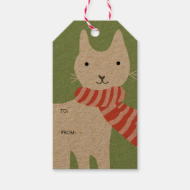 Meowy Christmas Geschenkanhänger