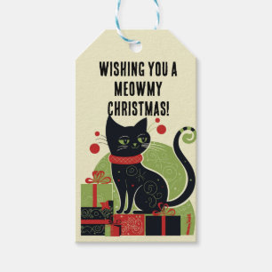 Meowy Christmas! Geschenkanhänger