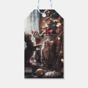 Meowy Christmas! Geschenkanhänger