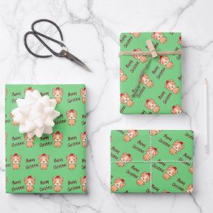Meowy Christmas Geschenkpapier Set