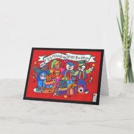 Meowy Christmas & Happy Pawlidays Card Karte