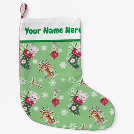 Meowy Christmas Happy Reindeer Kleiner Weihnachtsstrumpf