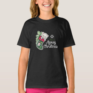 Meowy Christmas Happy Rentier T - Shirt