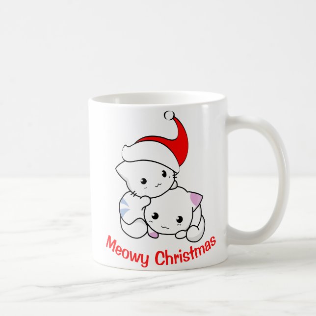 Meowy Christmas Kaffeetasse (Rechts)
