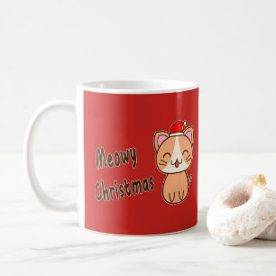 Meowy Christmas Kaffeetasse