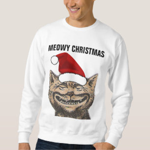 MEOWY CHRISTMAS Katzenpullover Sweatshirt