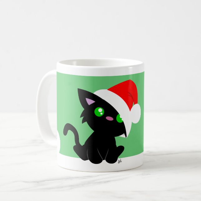 Meowy Christmas Kitty Mug (Devant gauche)