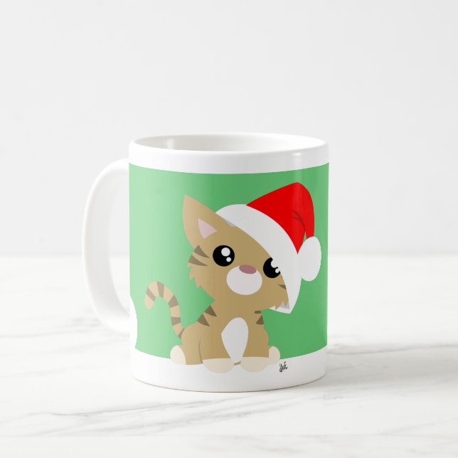 Meowy Christmas Kitty Tasse (Vorderseite Links)