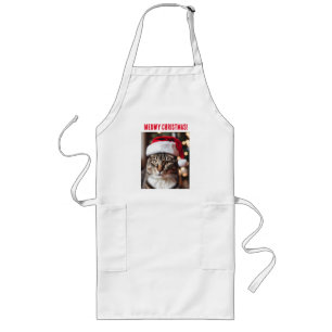Meowy Christmas! Lange Schürze