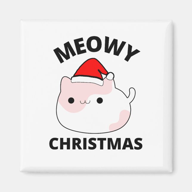 Meowy Christmas Magnet (Vorne)