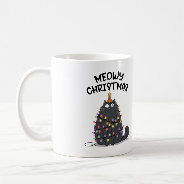 Meowy Christmas Mug Kaffeetasse (Links)