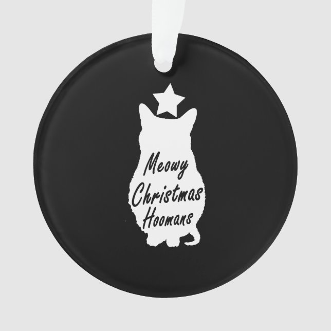 MEOWY Christmas Ornament (Vorderseite)