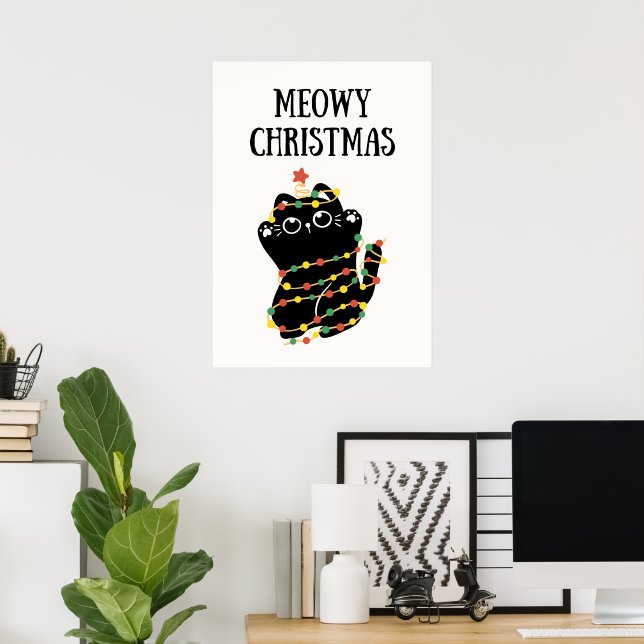 Meowy Christmas Poster (Heimbüro)