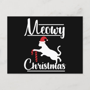 Meowy Christmas Postkarte
