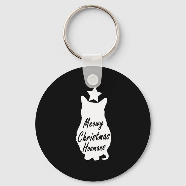MEOWY Christmas Schlüsselanhänger (Vorderseite)