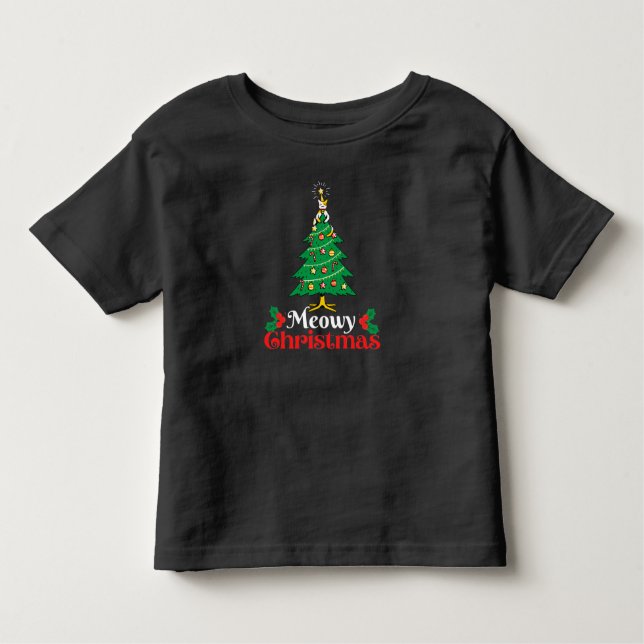 Meowy Christmas T - Shirt (Vorderseite)