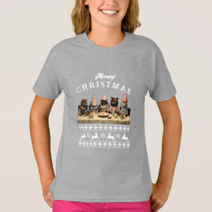 Meowy Christmas T - Shirt
