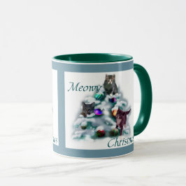 Meowy Christmas Tasse