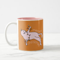 Meowy frohe Weihnachten Pink Cat Lights