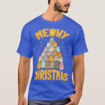 Meowy Hanukkah Kat Weihnachtsbaum Jüdische Chanuka T-Shirt<br><div class="desc">Meowy Hanukkah Katze Weihnachtsbaum Jüdische Chanukah.</div>