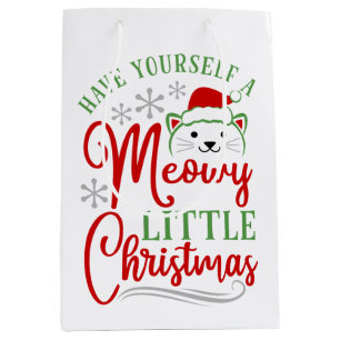 Meowy Little Christmas Mittlere Geschenktüte