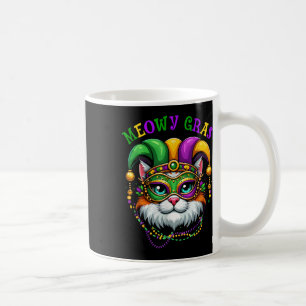 Meowy Mardi Gras Funny Nola Cat Lover Eigentümer G Kaffeetasse