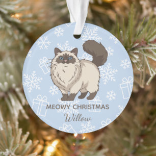 "Meowy Noël" Maman Chat Ragdoll Personnalisé