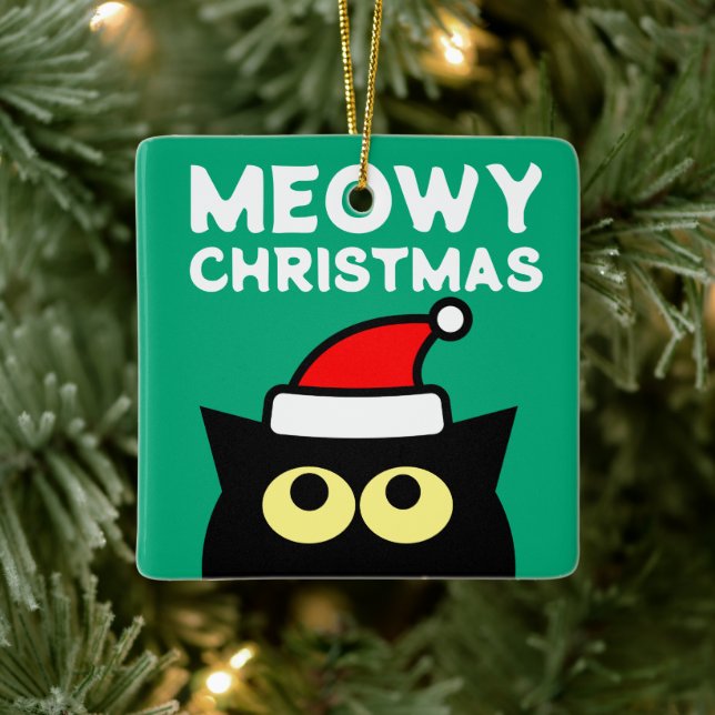 Meowy ornement d'arbre de Noël pour amoureux de le (Arbre)