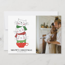 Meowy Weihnachten Drei Katzen Cup Scarves Foto Nie