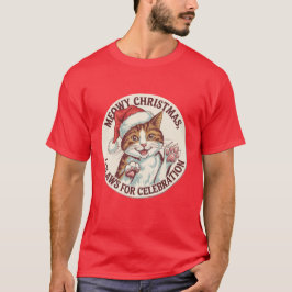 Meowy Weihnachten, ein Schrein für Feierlichkeiten T-Shirt