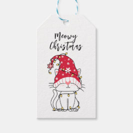 Meowy Weihnachten Funny Niedlich Cat Holiday Gift  Geschenkanhänger