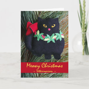 Meowy Weihnachten für Tierärztin, Cat Ornament