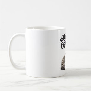 Meowy Weihnachten Katze Schlafen Weihnachten Kaffeetasse