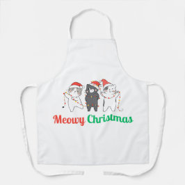Meowy Weihnachten Schürze