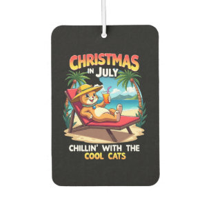 Meowy Weihnachten Sommer Weihnachten im Juli Chill Autolufterfrischer