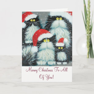 Meowy Weihnachten zu Ihnen! Weihnachtskarte