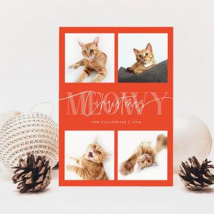 Meowy Weihnachts Cat Fotos Retro Weihnachten