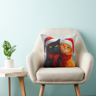Meowy Weihnachts Winter Liebe Kissen