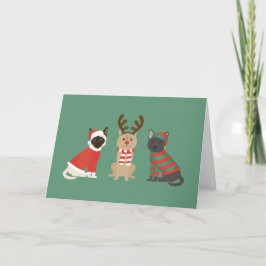 Meowy Weihnachtskatzen Feiertagskarte