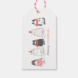Meowy Weihnachtskatzen Geschenkanhänger